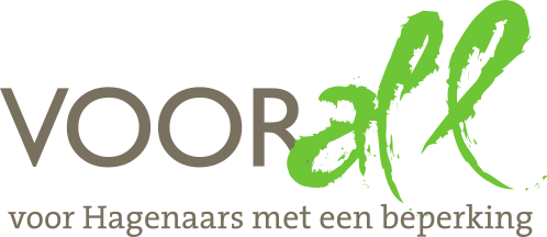 Logo Voorall, voor hagenaars met een beperking